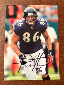 TODD HEAP Signed 5x7 Baltimore RAVENS PHOTO NFL Football Tight End - Picture 1 of 1