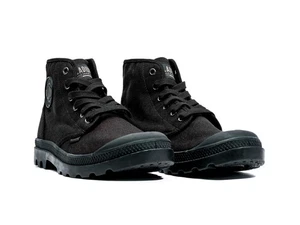 Palladium Pampa High canvas Men Casual Boots Black Size 13 NEW - Picture 1 of 8
