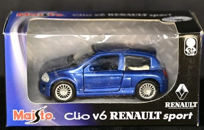 Renault Clio V6 Sport azul 1:39 fundido Maisto - Imagem 1 de 4