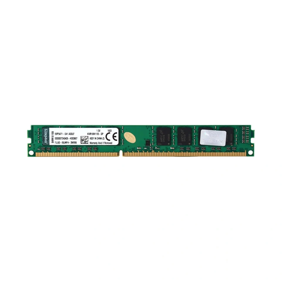 DDR3 8GB Kingston ValueRAM 8GB 1x8GB DDR3-1600 CL11 Low Profile Desktop Memory K - Bild 1 von 1