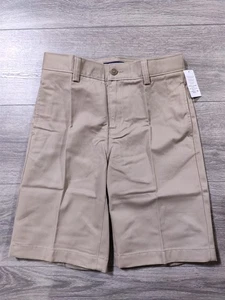 Lands End Shorts Boys Size 12 Khaki Beige School Uniform Bottoms Boys - Picture 1 of 10