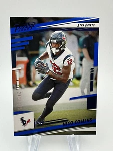 2022 Panini Prestige Xtra Points Premium Blue 240/299 Nico Collins #118 - Picture 1 of 2