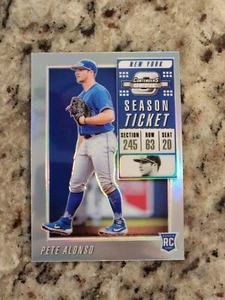 PETE ALONSO 2019 Panini Chronicles Contenders Optic Rookie RC Holo Silver B - Picture 1 of 2