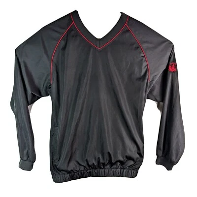 FOOTJOY 套衫浅雨衣黑色红色风衣男式中号 Pinetop AZ — 第 1/4 张图片