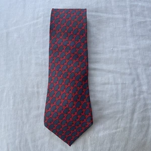 HERMÈS Paris 7367 PA Red Multi Lamb Sheep Print 100% Silk Tie Necktie France - Picture 1 of 13