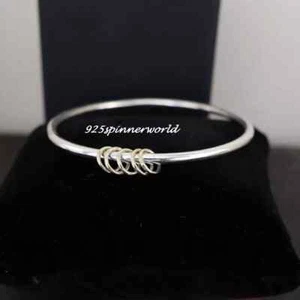 Solid 925 Sterling Silver Women's & Man Handmade Silver Bangle Jewelry - Picture 1 of 5