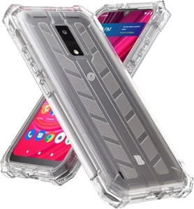 BLU View 4 (B135DL) / BLU View 2 2023 - Clear Hybrid Armor Full Body Case Cover - Picture 1 of 5