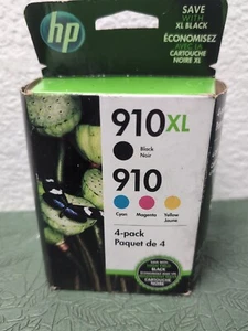 4 Pack HP 910XL Black & 910 Cyan/Magenta/Yellow Original Ink Factory Sealed - Picture 1 of 5