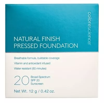 COLORESCIENCE NATURAL FINISH MINERAL PRESSED FOUNDATION SPF 20 LIGHT BEIGE - Image 1 of 4