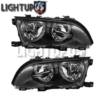 Left Right Pair Halogen Headlights for 2002-2005 BMW 320I 325I 325XI 330I 330XI Foto 1 de 2