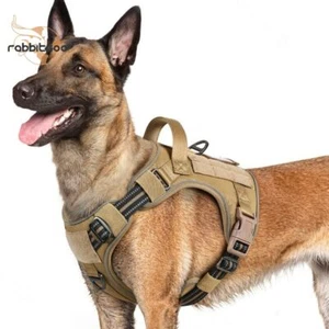 Rabbitgoo Tactical Dog Harness Small No Pull Military Vest Adjustable Reflective - Picture 1 of 13