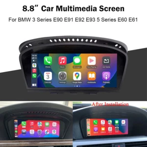 For BMW 3 5 Serise E60 E60 E61 E90 E91 E92 CCC/CIC Stereo Carplay Navi Car Radio - Picture 1 of 17