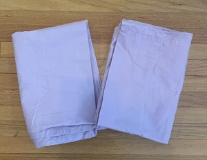 The Company Store (2) Pillowcases Purple 100% ORGANIC Cotton - Picture 1 of 4