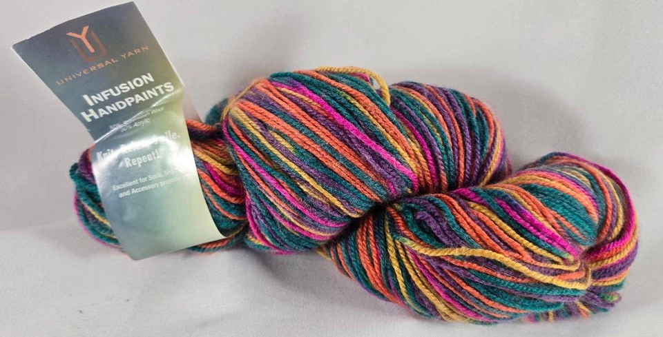 Universal Yarn Infusion Handpaints 50% Superwash Wool 50% Acrylic 291y 3.5oz - Image 1 of 1