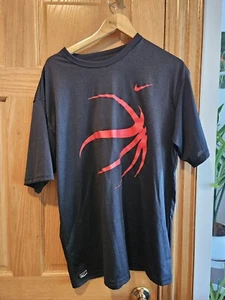 Nike Performance Swoosh Logo Basketball Mens Large Short Sleeve Active T Shirt - Picture 1 of 4