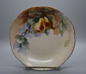 OE&G Royal Austria 7.5" Bowl Hand Painted Yellow Pears - Picture 1 of 9