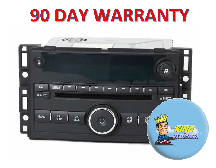 Pontiac G5 2007 radio AM FM reproductor de CD de 6 discos con entrada auxiliar - número de pieza 25780215 Foto 1 de 1