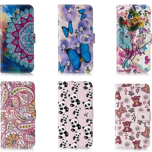 Phone Case Cover for Huawei Honor 50 70 20 Glossy Pattern PU Leather Wallet Case - Picture 1 of 22