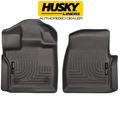 HUSKY 18351 WeatherBeater Front Floor Mats for 15-24 FORD F150 F-150 2 Door Cab - Image 1 of 4