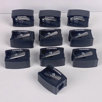 10 X Sacapuntas de Maquillaje Chanel Plástico Negro Hecho en Alemania 100% Auténtico Foto 1 de 4
