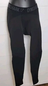 Gymshark Seamless Leggings Size Small Black Logo Waistband - Picture 1 of 7