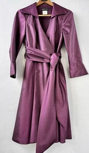 Bari Jay Plum Purple Dress Formal Women’s Sz 4-6 Retro Taffeta Promcore Retro - Picture 1 of 3