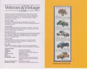 Veteran & Vintage Cars - 1984 (Presentation Pack) (CV $2.50) - Bild 1 von 2