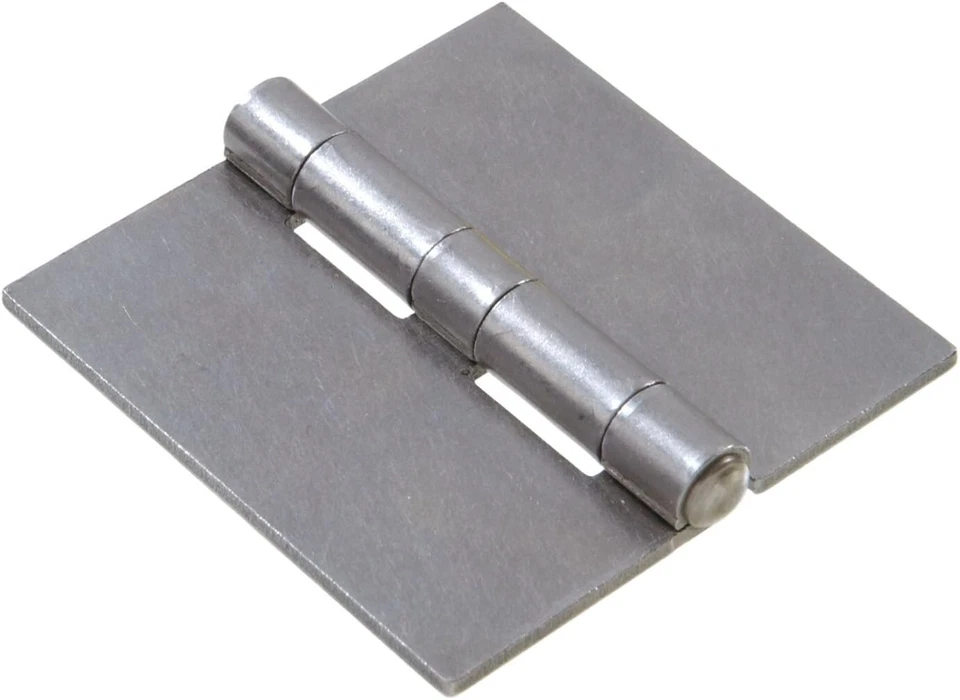 Hillman 2" Stainless Square Corner Weldable Full Surface Hinge w/Fixed Pin - Image 1 of 1