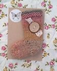 N1 Knitted Catnip Sock Toy For Cats. Gift Wrapped. By RagTagSam. Made In England