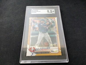 2021 Bowman Gold Alex Kirilloff RC #75 8/50 SGC 9.5 - Picture 1 of 3