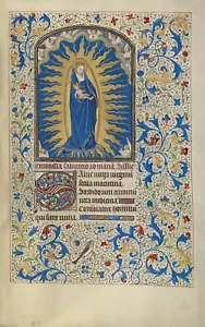 Illuminazione Willem Vrelant: "La Vergine col Bambino" (anni 1460) - Stampa d'arte - Foto 1 di 7