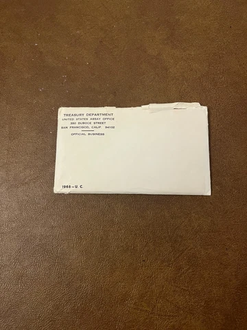 1968 UNCIRCULATED U.S. MINT SET  ISSUED BY U.S. MINT Cover