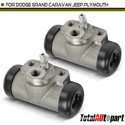 2x Drum Brake Wheel Cylinder for Dodge Grand Caravan Jeep Plymouth Chrysler Rear - Image 1 of 4