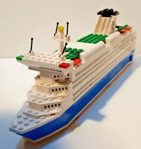 LEGO VINTAGE SET 1955 COLOR LINE FERRY UNBOXED WITHOUT INSTRUCTIONS - Picture 1 of 12