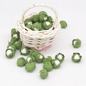 5Pcs Mini handmade clay vegetables Dollhouse miniatures cauliflower cabbag'R1