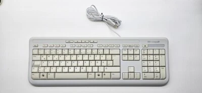 Microsoft Wired 600 Modell 1366 QWERTZ Keyboard Tastatur PC USB Kabelgebunden A - Bild 1 von 4