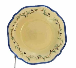 Pfaltzgraff Secrets Of Pistoulet Salad Plate Jana Kolpen Yellow Blue Grapevine - Picture 1 of 5