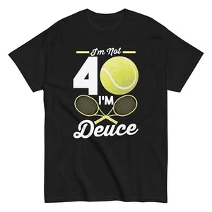 40. Geburtstag Tennisliebhaber Shirt | "I'm Not 40, I'm Deuce" | Perfekt für Tennis - Bild 1 von 8
