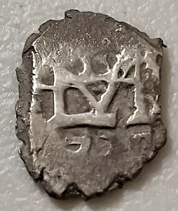 - BOLIVIEN - POTOSÍ - 1/2 REAL 1727 - FELIPE V - CLEAR DATE, MONOGRAM & CROSS - Bild 1 von 3