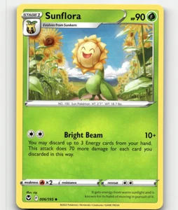 Pokemon Sunflora 6/195 Silver Tempest NM/M - Picture 1 of 1