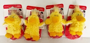 KONG 4 Four Plush Duck XSmall Dog Toys For Dogs, With Replacement Squeaks - Picture 1 of 4