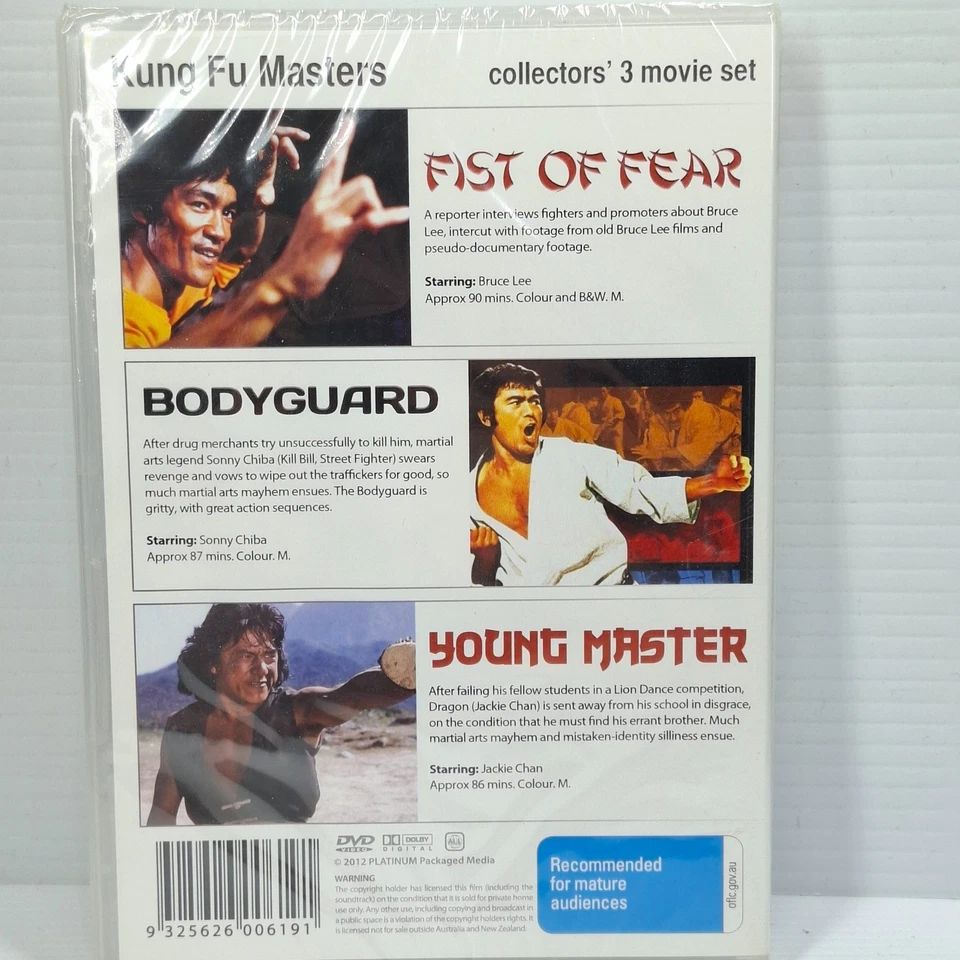 Kung Fu Masters - Action - Bruce Lee, Sonny Chiba, Jackie Chan-NEW DVD REGION 0 - Image 1 of 1