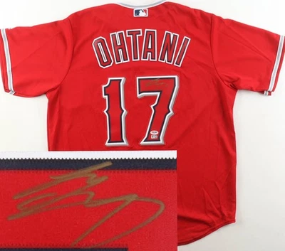 Shohei Ohtani "2018 Rookie Year Auto" Autographed Signed Jersey Auto PSA & MLB - Image 1 of 4