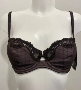 Felina Conturelle Dekor braun BH 32E leicht gepolstert Bügel FR 85E Spitzenbesatz - Bild 1 von 10