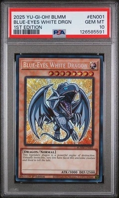 2025 Blue-Eyes White Dragon BLMM-EN001 Battles of Legend PSA 10 Gem Mint - Image 1 of 2