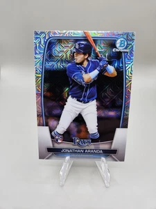 2023 Bowman Chrome JONATHAN ARANDA Rookie Mojo Refractor #28 (RC) Rays - Picture 1 of 2