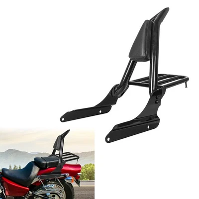 Rear Passenger Backrest w/Luggage Rack For Honda Shadow VLX600 VT600 1999-2008 - Изображение 1 из 4