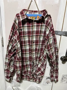 Camisa con botones de algodón orgánico manga larga a cuadros talla grande Patagonia para hombre - Imagen 1 de 3