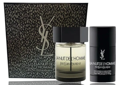 LA NUIT DE L'HOMME por Yves Saint Laurent Set Eau de Parfum 3.4 y Desodorante 2.6 OZ Foto 1 de 3