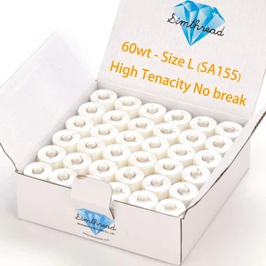 144 Prewound Bobbin Thread Size L 60WT (SA155) for Husqvarna Viking pfaff Cre... - Picture 1 of 14